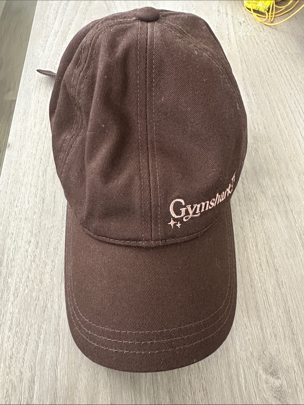 Gymshark Brown Embroidered Logo Baseball Cap
